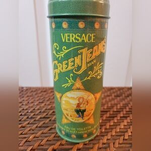 Vintage 1996 Original Versace Green Jean Eau De Toilette 75ml Cologne & Tin